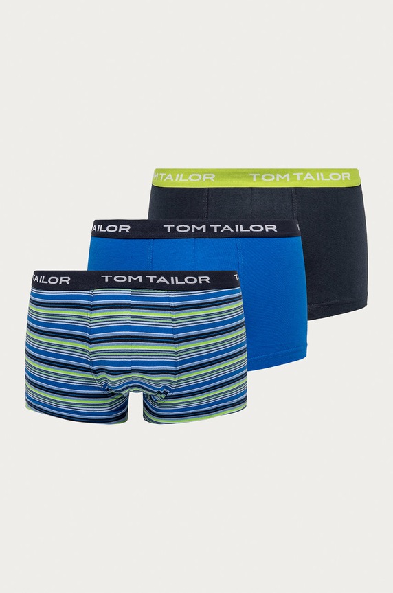 Tom Tailor Denim - Bokserki (3-pack) dzianina niebieski 70162.6061