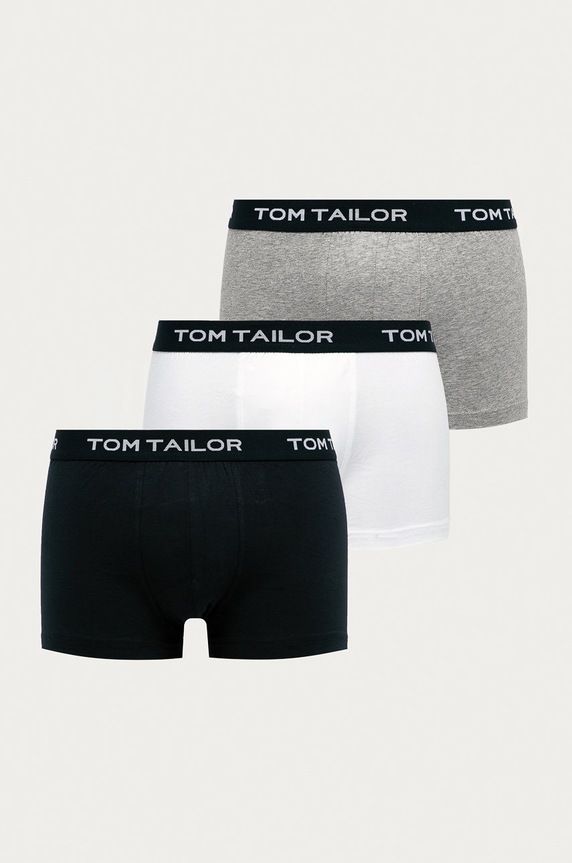 Tom Tailor Denim - Bokserki (3-pack) dzianina szary 70162.6061