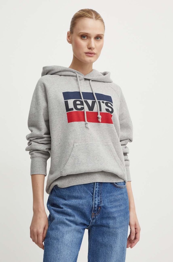 Levi's - Bluza nadruk szary 35946.0000