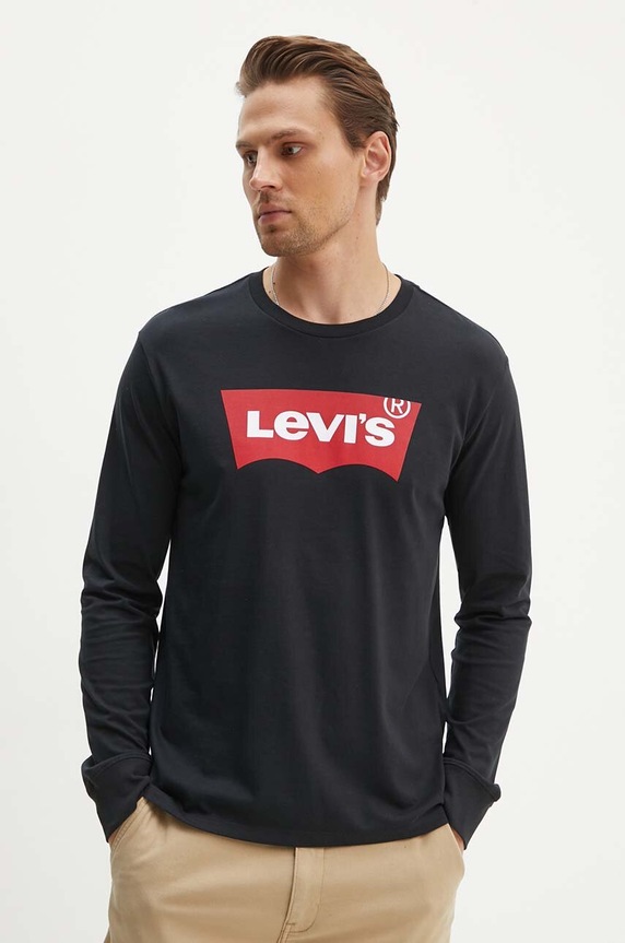 Levi's - Hosszú ujjú pamut fekete 36015.0013