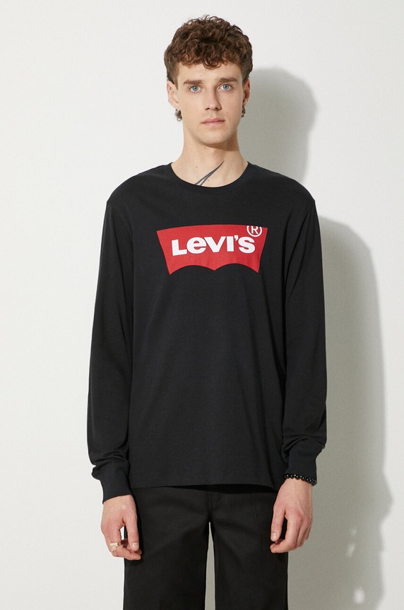Levi's longsleeve κανονικό μαύρο 36015.0013