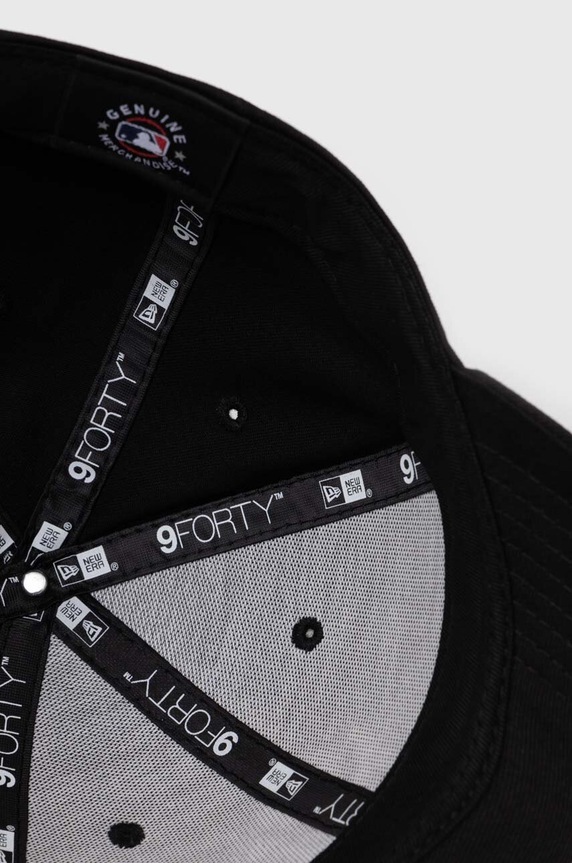 Βαμβακερό καπέλο του μπέιζμπολ New Era μαύρο 10531941.940.LEAGUE.BA