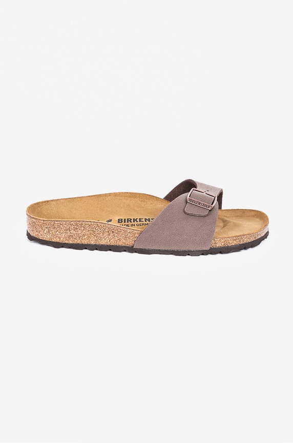 Birkenstock - Klapki Madrid Bs tekstylny brązowy 40093.