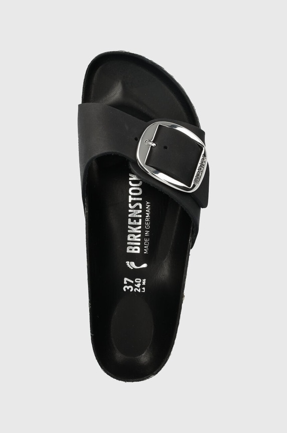 Birkenstock klapki nubukowe Madrid Big Buckle 1006523