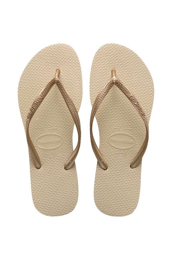 Havaianas - Σαγιονάρες SLIM φλατ χρυσαφί 4000030.2719P