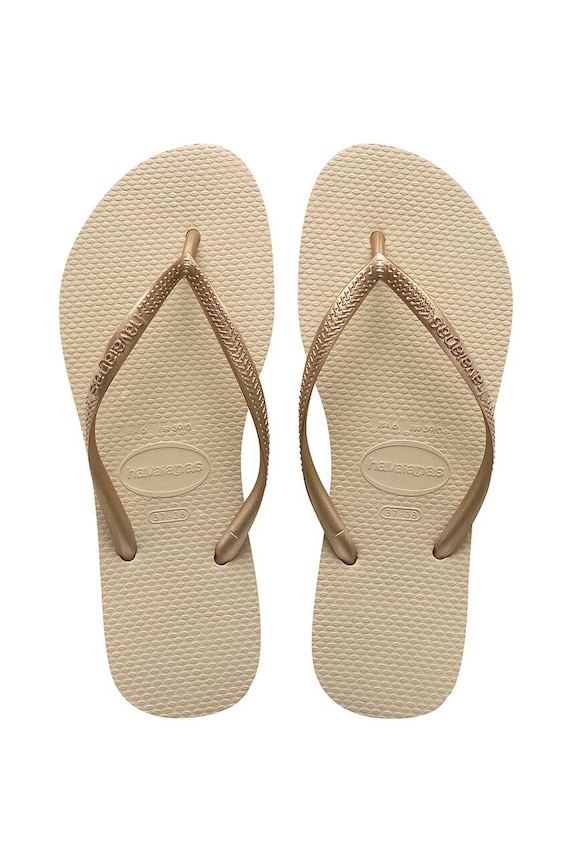 Havaianas - Σαγιονάρες SLIM φλατ χρυσαφί 4000030.2719P