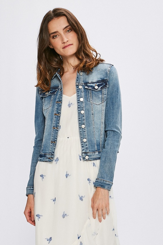 Vila - Kurtka bez kaptura niebieski 14042859