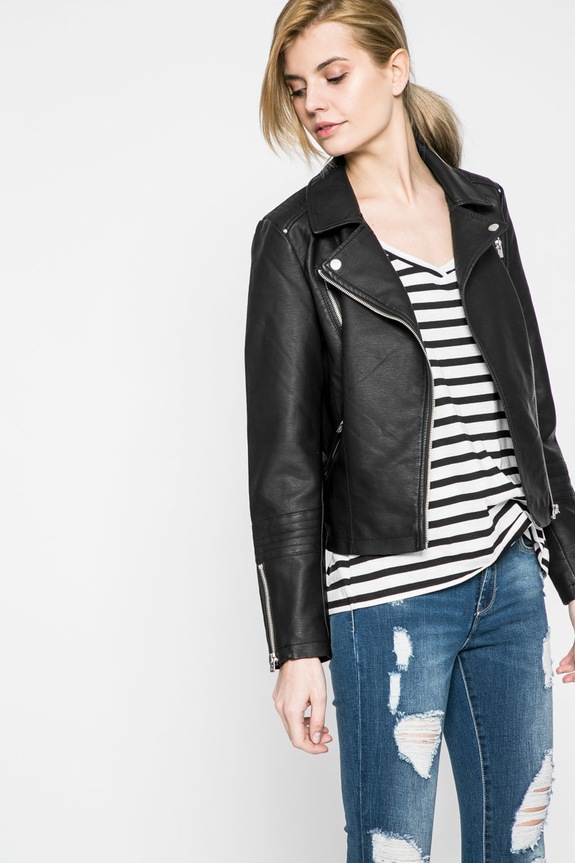 Only - Kurtka Gemma bez kaptura czarny 15153079