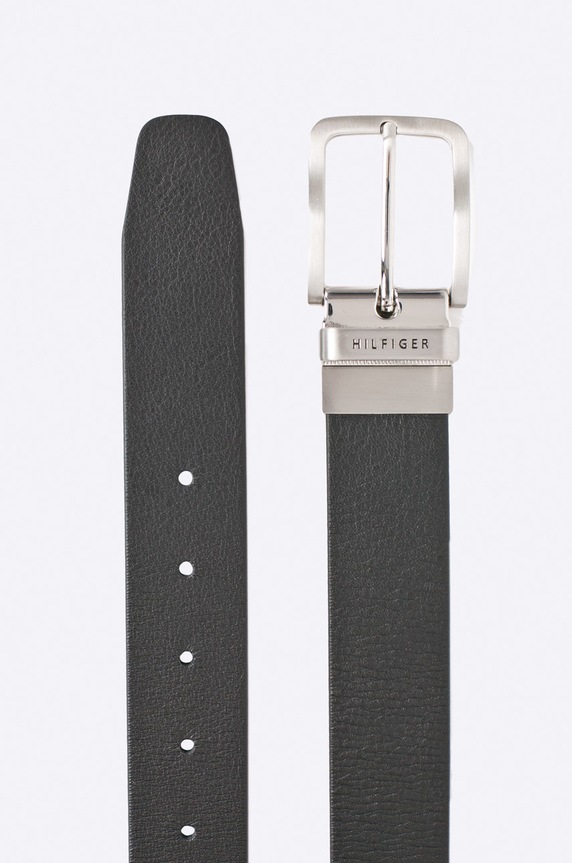 Tommy Hilfiger - Pasek skórzany dwustronny AM0AM03111 czarny AA00
