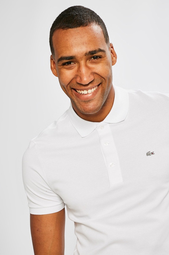 Lacoste - Pánske polo tričko biela PH4014