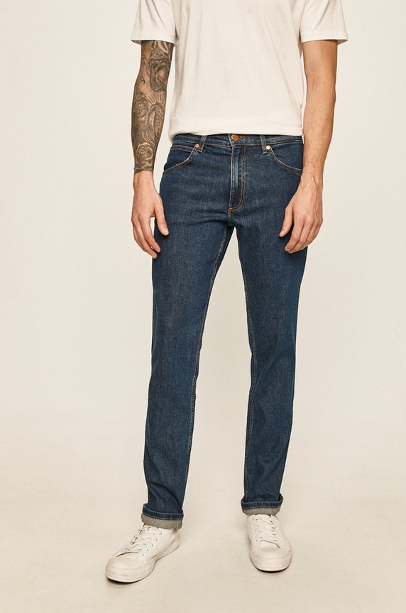 Wrangler - Jeansy Greensboro Darkstone granatowy W15Q23090