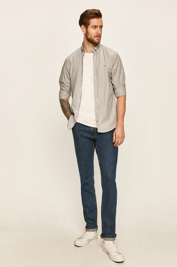 Wrangler - Jeansy Greensboro Darkstone W15Q23090 granatowy AA00
