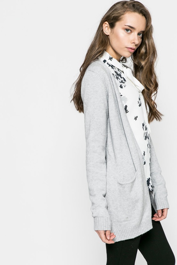 Vila kardigan pozostałe szary 14044041