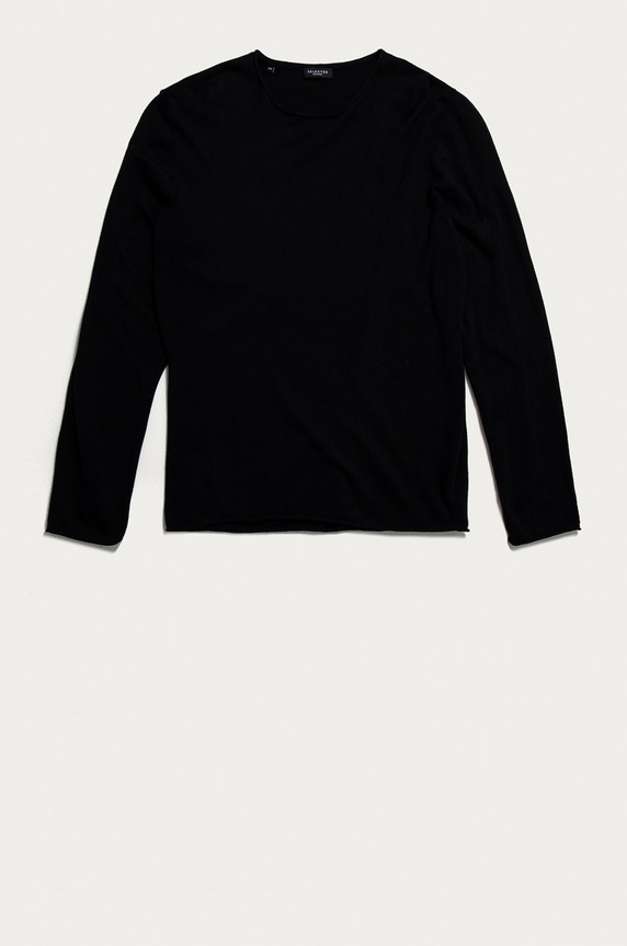 Selected Homme - Sveter okrúhly čierna 16047649