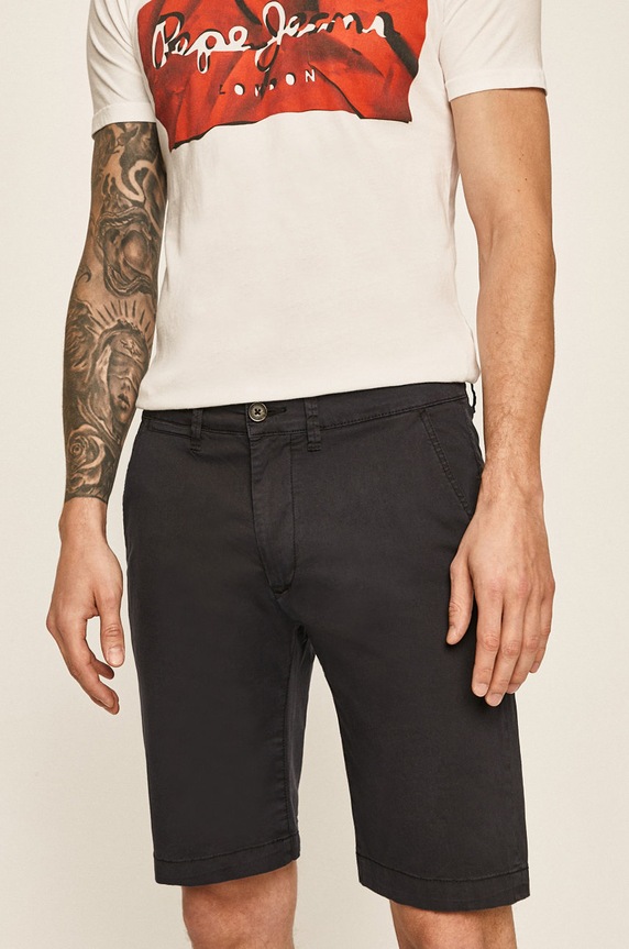 Pepe Jeans - Pantaloni scurti Mc Queen panza bleumarin PM800227C75