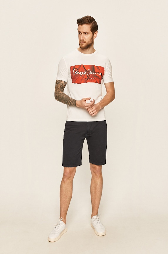 Pepe Jeans - Pantaloni scurti Mc Queen PM800227C75 bleumarin SS21