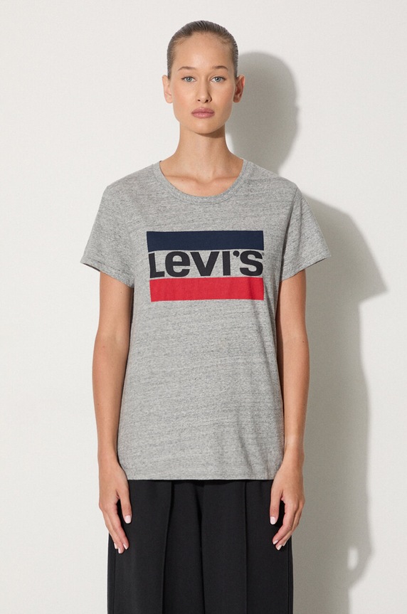 Levi's - Top nadruk szary 17369.0303
