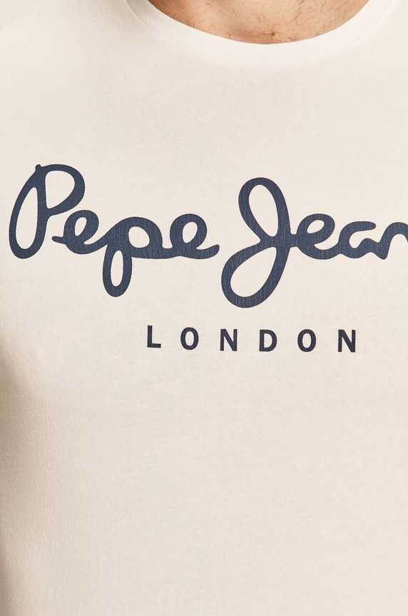 Pepe Jeans - Pánske tričko PM501594. biela