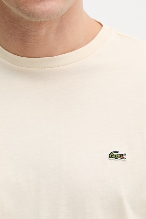 Lacoste tričko pánske bavlnené TH6709 béžová