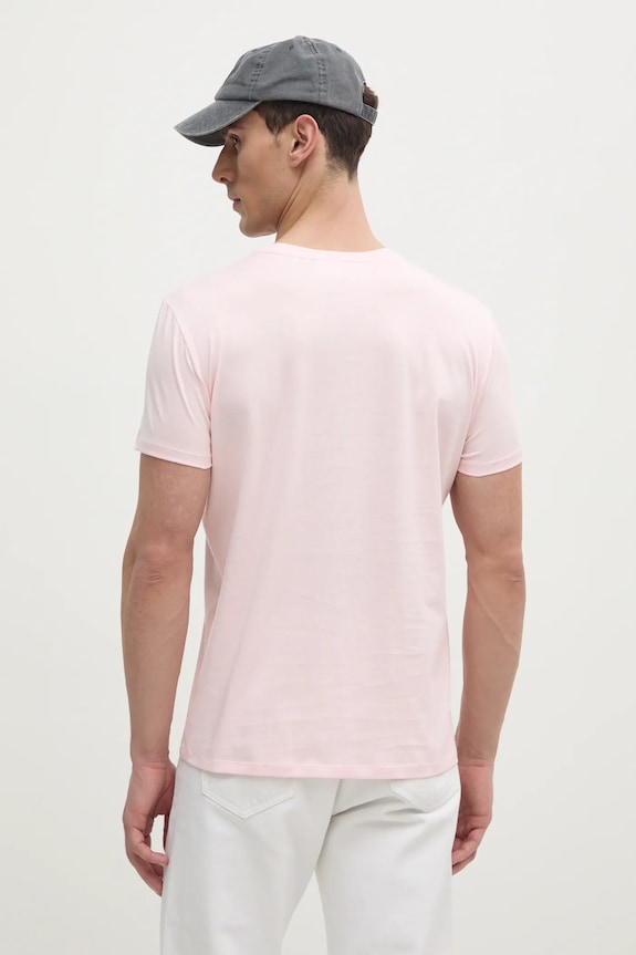 Lacoste tričko pánske bavlnené TH6709 ružová SS26