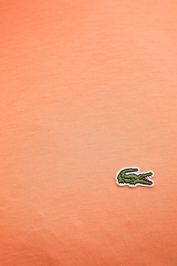 Lacoste T-shirt bawełniany męski TH6709 pomarańczowy