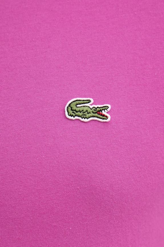 Lacoste tričko pánske bavlnené TH6709 ružová