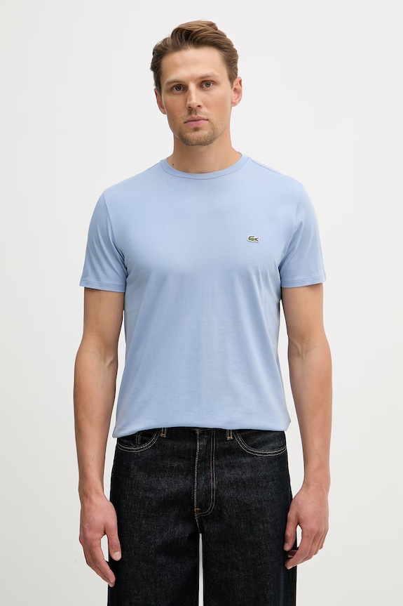 Lacoste tričko pánske bavlnené modrá TH6709