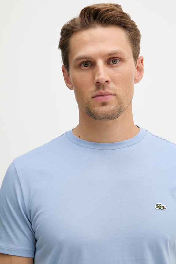 Lacoste tričko pánske bavlnené modrá TH6709
