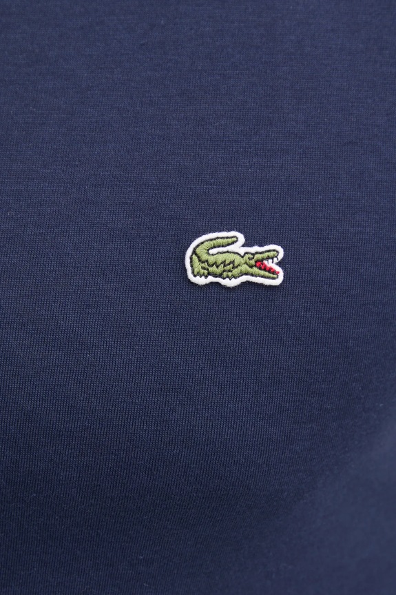 Lacoste T-shirt męski bawełniany TH6709 granatowy