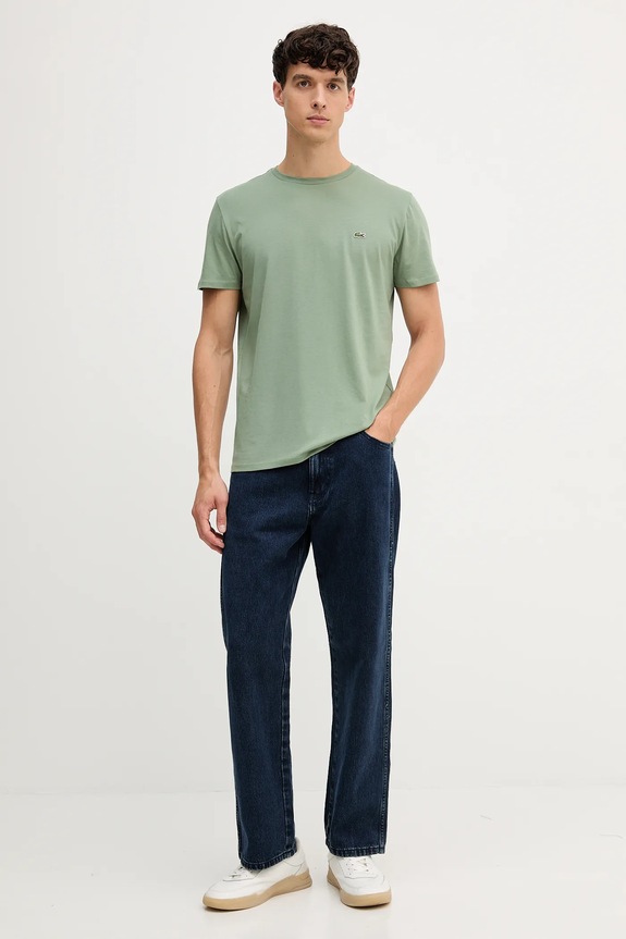 Lacoste tričko pánske bavlnené TH6709 zelená SS26
