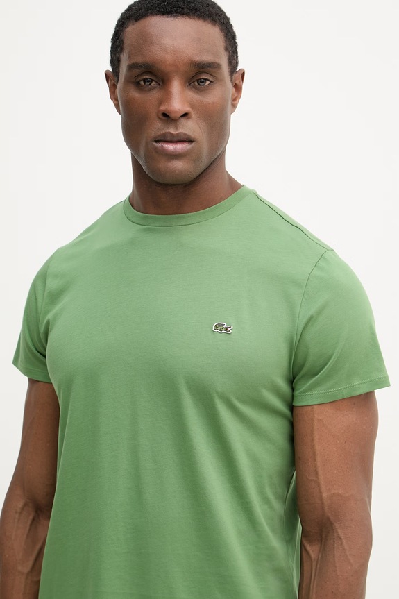 Lacoste tričko pánske bavlnené zelená TH6709