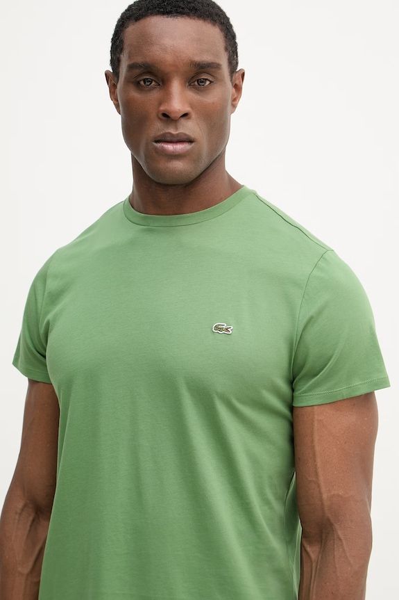 Lacoste tričko pánske bavlnené zelená TH6709