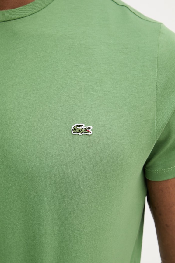 Lacoste tričko pánske bavlnené TH6709 zelená