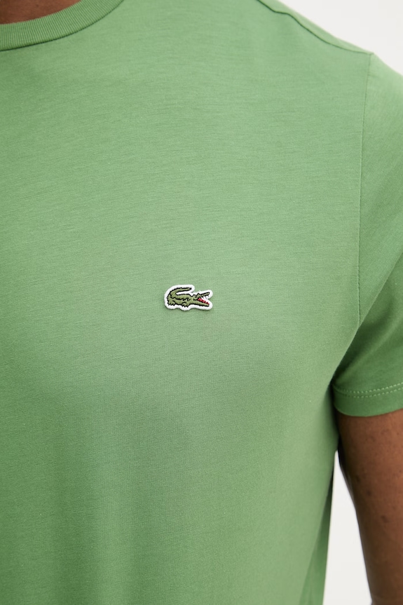 Lacoste tričko pánske bavlnené TH6709 zelená