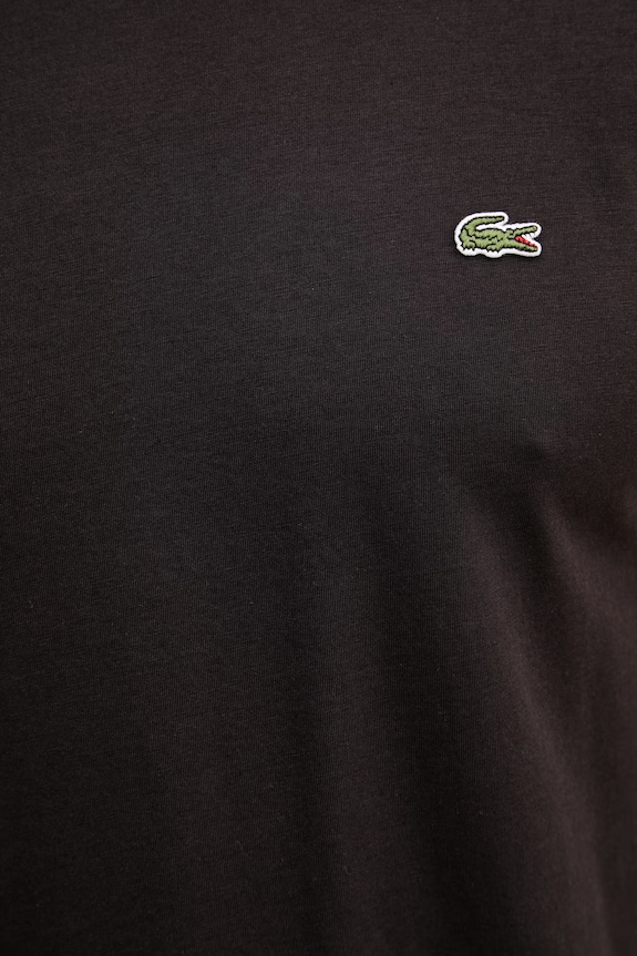 Lacoste T-shirt męski bawełniany TH6709 brązowy