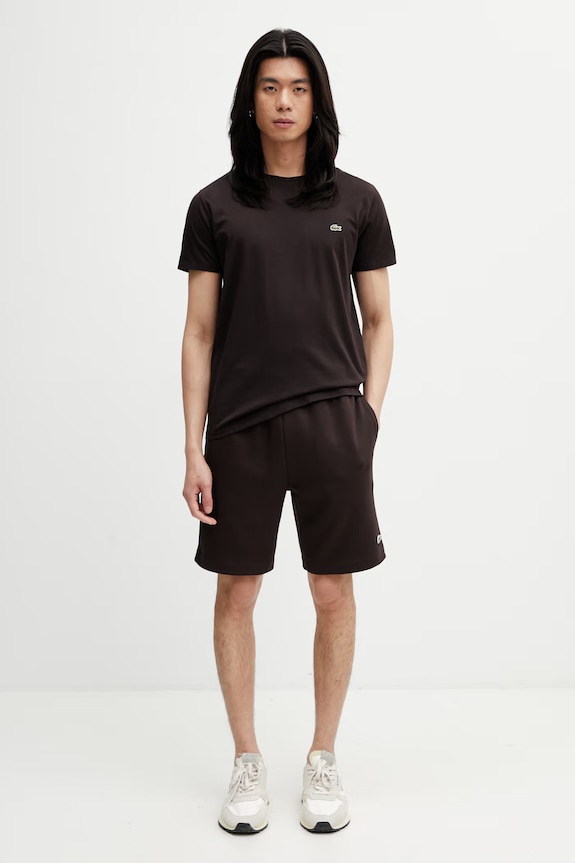 Lacoste тениска от памук мъжка TH6709 кафяв