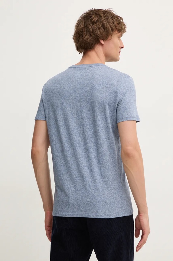 Oblečení Lacoste tričko pánské bavlněné TH6709 modrá