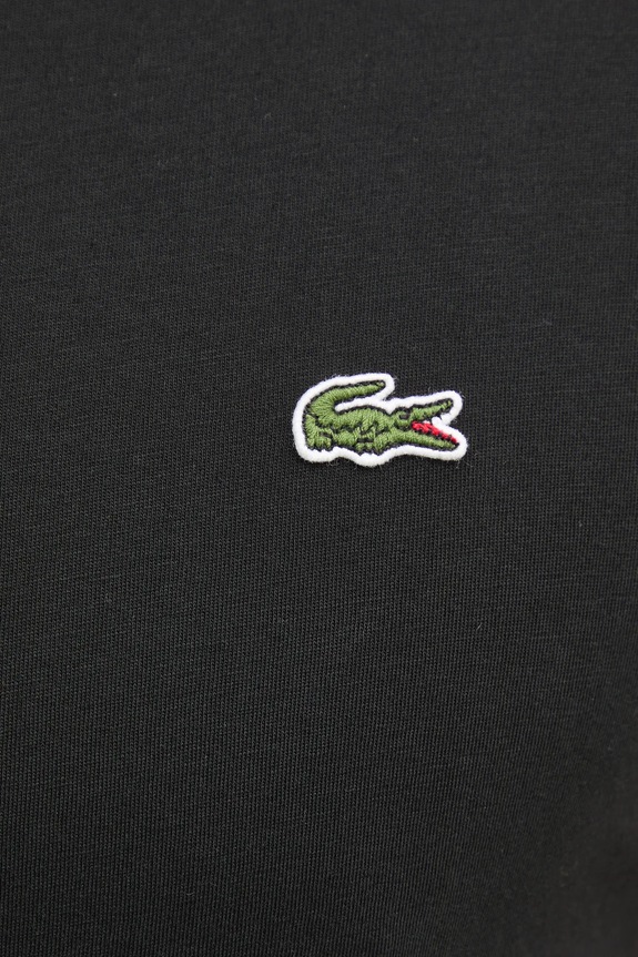 Lacoste T-shirt ανδρικό βαμβακερό TH6709 μαύρο