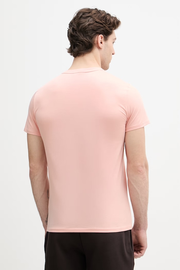 Odzież Lacoste T-shirt bawełniany męski TH6710 pomarańczowy