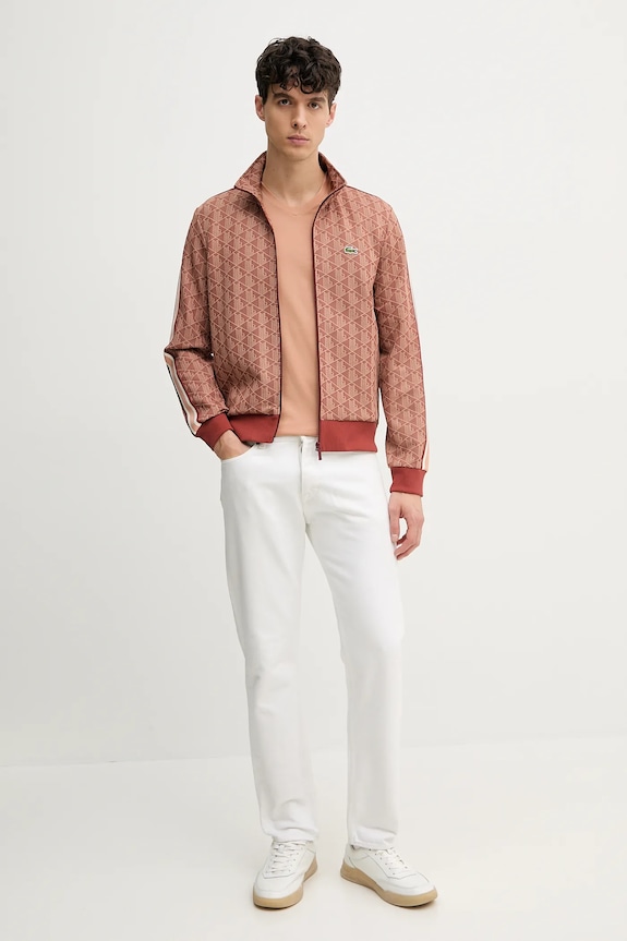 Lacoste tričko pánske bavlnené TH6710 oranžová SS26