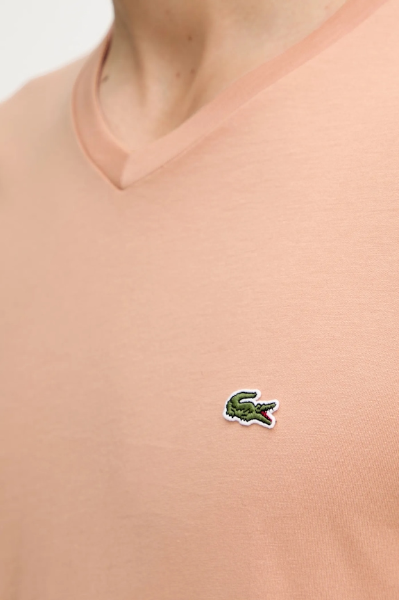 Lacoste tričko pánske bavlnené TH6710 oranžová
