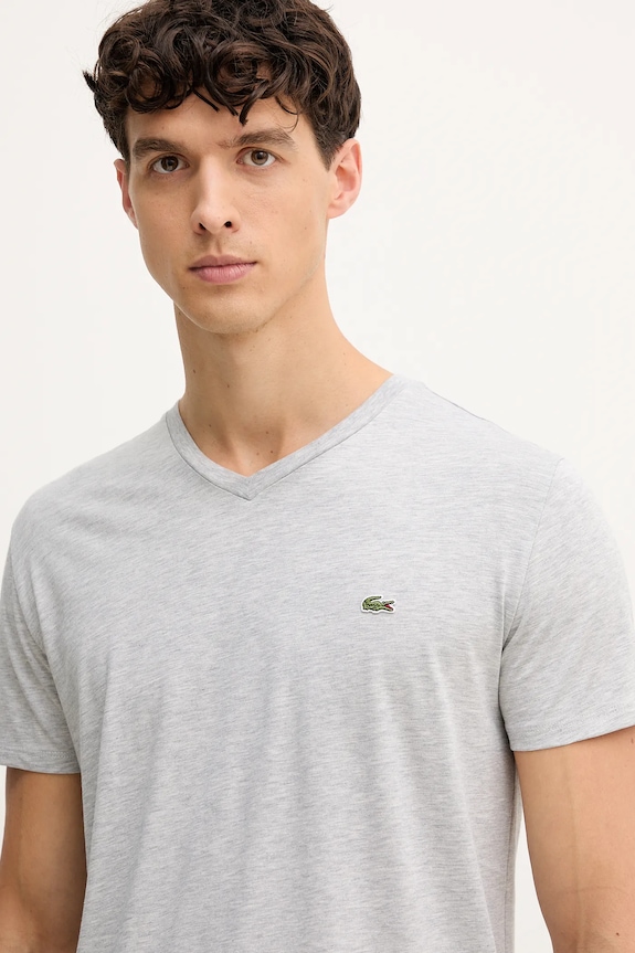 Lacoste T-shirt Ανδρικό βαμβακερό γκρί TH6710