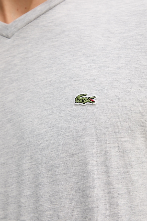 Lacoste T-shirt Ανδρικό βαμβακερό TH6710 γκρί