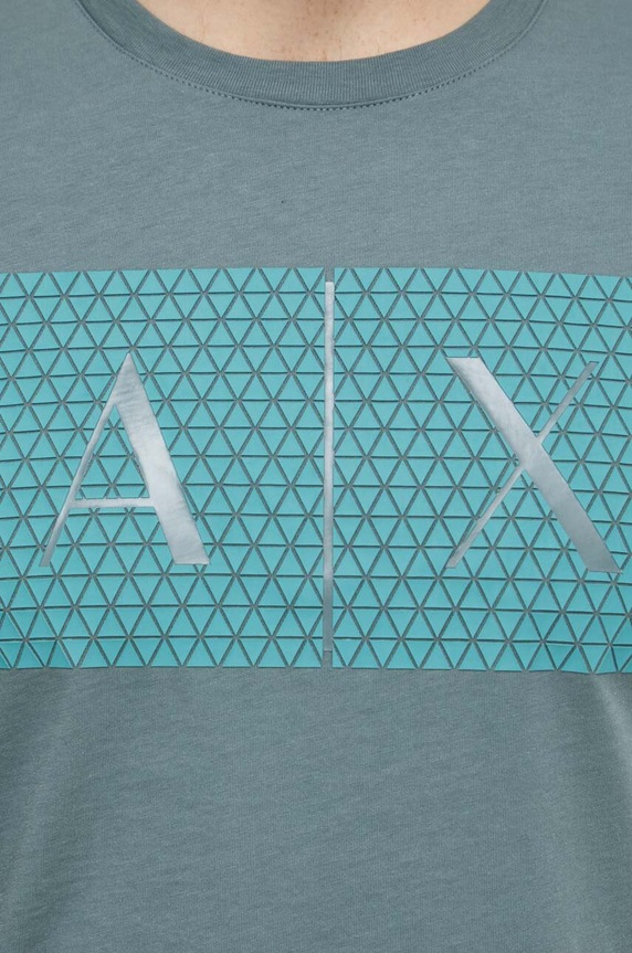 Armani Exchange t-shirt bawełniany 8NZTCK.Z8H4Z.NOS zielony