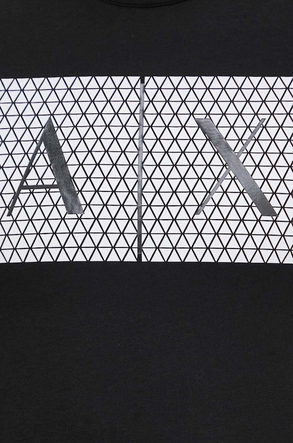 Armani Exchange pamut póló 8NZTCK.Z8H4Z.NOS fekete