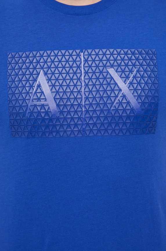 Armani Exchange t-shirt bawełniany 8NZTCK.Z8H4Z.NOS niebieski