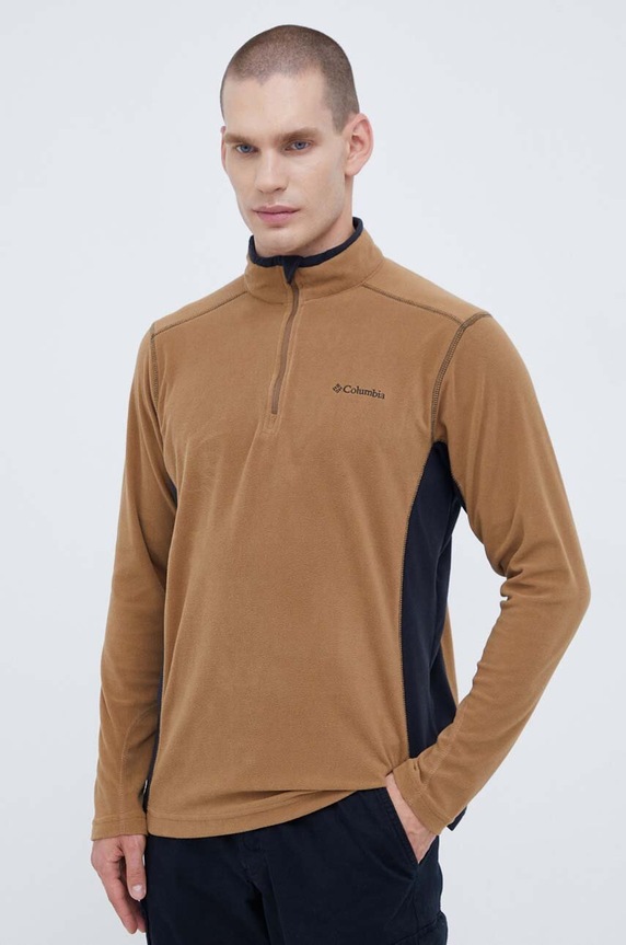 Columbia bluza sportowa Klamath Range II bez kaptura brązowy 1352472