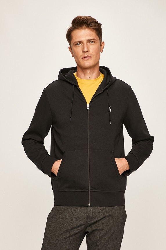 Polo Ralph Lauren - Bluza 710652313001 z kapturem czarny 710652313001