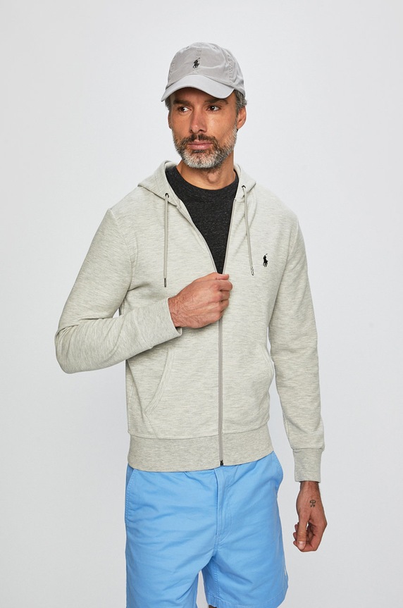 Polo Ralph Lauren - Bluza 710652313023 z kapturem szary 710652313023