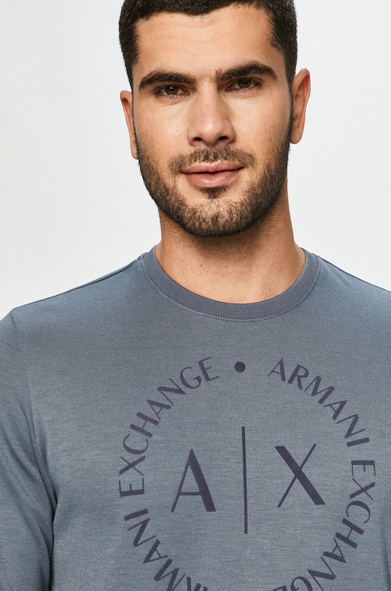 Armani Exchange - Mikina modrá 8NZM87.Z9N1Z